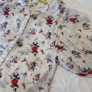 Women’s Anthropologie Maeve Floral Shirt Size Small